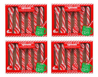 PSLLC Peppermint Candy Cane Spoons, 6-ct. Per Box - 4 Boxes (24 Spoons)