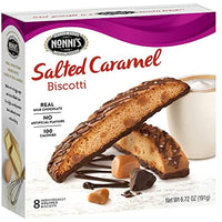 Nonnis Biscotti, Salted Caramel, 8 Count, 6.72 Ounce