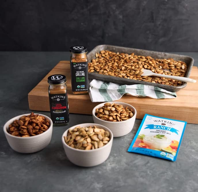 Watkins Organic Gourmet Dip Mix, Ranch, 0.71 oz. Packets, 12-Pack