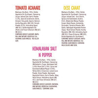 Meal of The Moment Makhana Desi Chaat Super Pack 1 and Meal of The Moment Makhana Tomato Achaari Pack 1, Meal of The Moment Cheddar Cheese Pack 1 60g Each