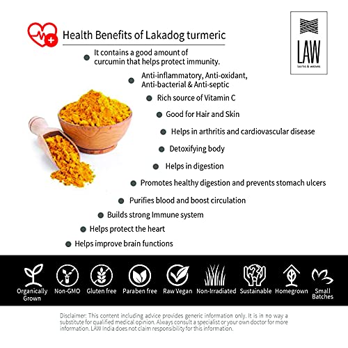 looms & weaves - High Curcumin Lakadong Turmeric Powder - 200 gm