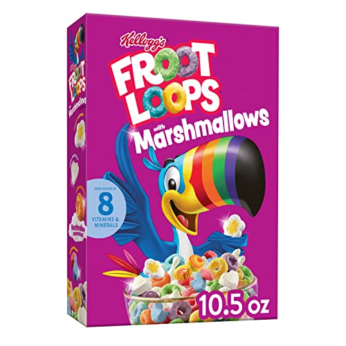 Kellogg's  Froot Loops Breakfast Cereal with Fruity Shaped Marshmallows, 297 g
