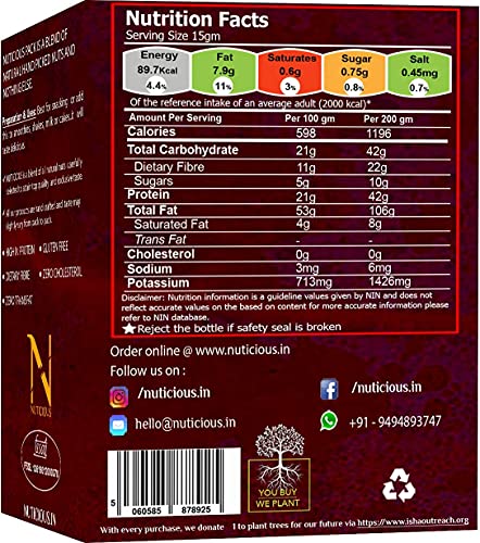 Nuticious - Almonds 125 G Badam (Pack of 3 ) Dryfruits & Berries,Diwali Gifts ,Diwali Offer ,Nuts