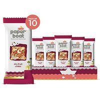Paper Boat Dry Fruit Chikki, No Added Preservatives and Colours | Gajak | Sweets | Made with Jaggery | Gazak (Pack of 10, 280g/250g)(weight may vary)