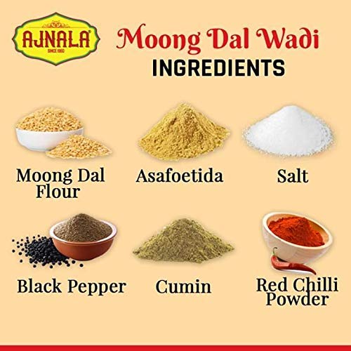 Ajnala Amritsari Urad & Moong Dal Wadiya's , 200 GMS (Moong Dal Masala Wadi)