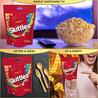 Skittles Original Chewy Fruit Candy Pack (Lemon, Apple, Grape, Strawberry and Orange), 196 g