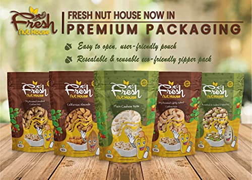 Fresh Nut House Premium Whole Kerala Origin Plain Cashew Nut, 250 Grams