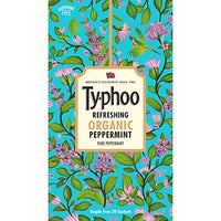 Typhoo Refreshing Organic Peppermint Tea with Pure Peppermint Tea Bags, 20N x 1.2g = 24g