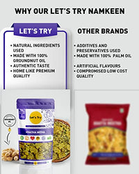 Let's  Try Khatta Meetha -| Made with Pure Groundnut Oil | Snack Without Palm Oil | No additives & Preservatives | 100% Natural Indian Authentic Taste |250gm