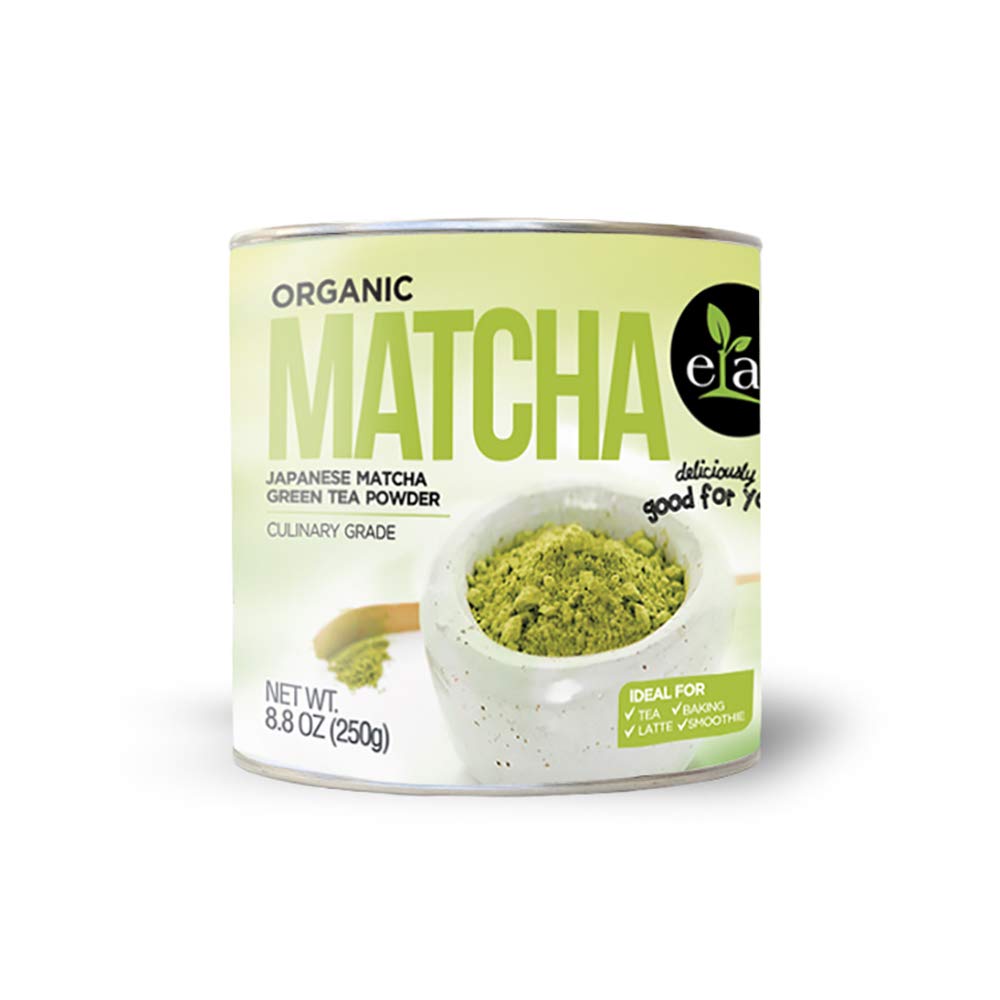 Elan Organic Japanese Matcha Green Tea Powder, 8.8 oz, Non-GMO, Vegan, Gluten-Free