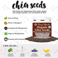 True Herbs USA Imported Organic Chia Seeds (300 GM) WITH USDA Certification