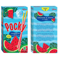 Glico Pocky Watermelon Flavour Biscuit Sticks, 36 g, Blue & Red, Green