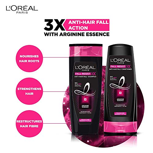 L'Oreal Paris Fall Resist 3X Anti-Hairfall Conditioner, 175ml (With 10% Extra)