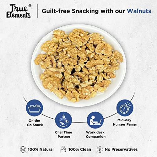 True Elements Kashmiri Walnuts 200g - Walnut Kernel | Akhrot Giri | Dry Fruits and Nuts