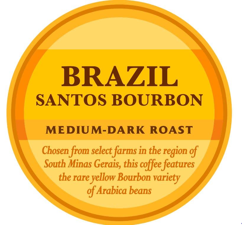 Community Coffee Private Reserve Brazil Santos Bourbon Whole Bean Coffee, Medium Dark Roast, 12 Ounce Bag (Pack of 1)