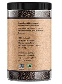 Farmown Black Pepper Whole Peppercorn (300 Grams)