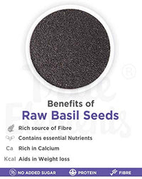 True Elements Basil Seeds 250g - Tukmaria Seeds | Sabja Seeds | Seeds for Eating
