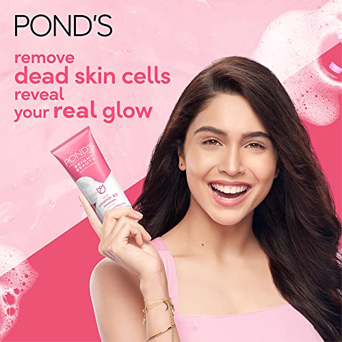 POND's Bright Beauty Spot-less Glow Face Wash With Vitamins, Removes Dead Skin Cells & Dark Spots, Double Brightness Action, All Skin Types, 150g