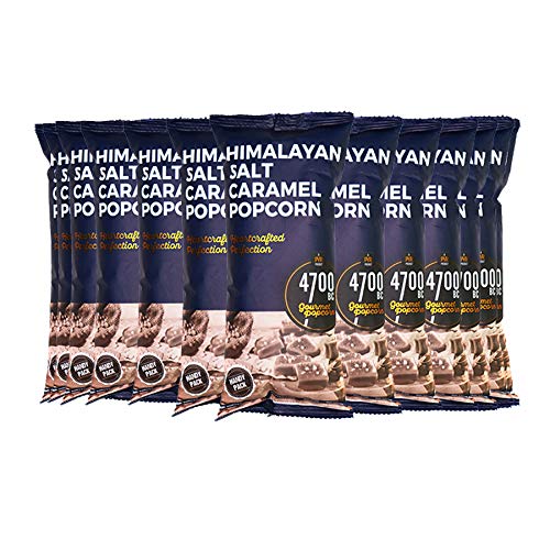 4700BC Gourmet Popcorn, Himalayan Salt Caramel, Pouch, 300g (Pack of 20)