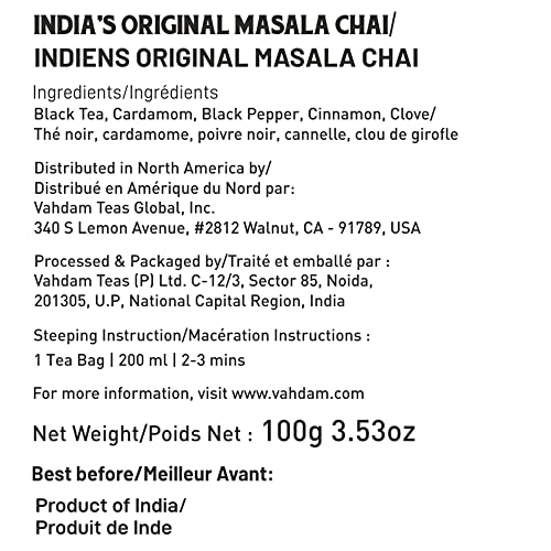 VAHDAM- Chai Masala Value Pack -100 GMS | 5 Spices Masala Tea | Natural Taste | Daily Use Masala Chai