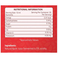 Neuherbs Apple Cider Vinegar with Mother Vinegar, Raw, Unfiltered and Undiluted - 350 ml