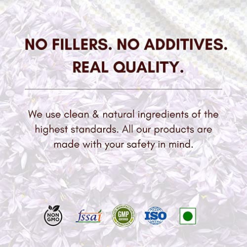Rasayanam Pure Kashmiri Mongra Saffron/ Kesar | Tested Grade A as per ISO 3632 | From the finest farmland of Pampore, J&K