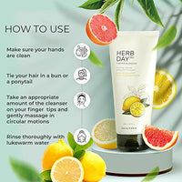The Face Shop Herb Day 365 Cleansing Foam, Lemon & Grapefruit, ml with lemon extracts, SLS and Paraben Free, 170 millilitre