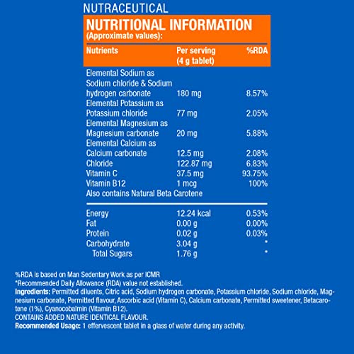 Fast&Up Reload electrolyte energy and hydration - sports drink - 20 effervescent tablets - Lime and Lemon flavour