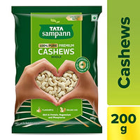 Tata Sampann 100% Pure Premium Cashews Whole, 200g
