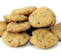 SAHU GAJAK BHANDAR SGB Rajasthani Homemade Ajwain Namkeen Mathi, Indian Masala Crispy Khasta Matthi, Healthy and Hygienic Snacks, Delightful Ready to Eat Mathri, Weight 350 Gram (SINGLE PACK)