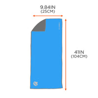 Ergodyne Chill Its 6602MF Cooling Towel, Soft Microfiber Material, UPF 50+,Blue,41