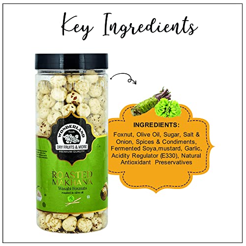 WONDERLAND FOODS (DEVICE) Roasted Makhana Foxnuts 200 g (Pack of 2) (100 g Each)