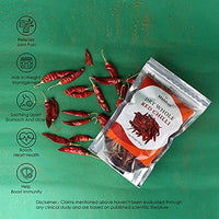 Malikaz' The Royale Taste Dry Whole Red Chilli Pouch, 100 g | Fiery | 100% Natural | No Additives | Easy to add Balance and Color to Any & All of Your Food |