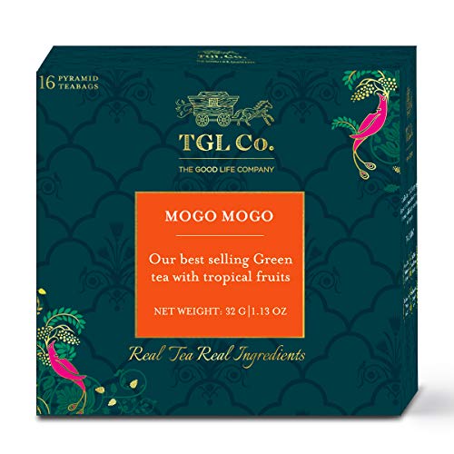 TGL Co. Mogo Mogo Green Tea, 16 Tea Bags | Fruit Tea