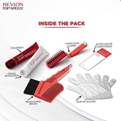 Revlon Top Speed Hair Color for Men, 180g - Natural Black 70M and Outrageous Color Protection Conditioner (Combo Pack of 1)