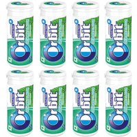 Orbit Wrigley Spearmint Flavour Sugar Free Chewing Gum, Pocket Bottle 22g Pack of 8