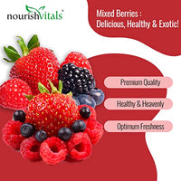 NourishVitals Mix Berries, Scrumptious Mix | Natural | No Added Preservatives Delicious, Healthy & Exotic, 200 g
