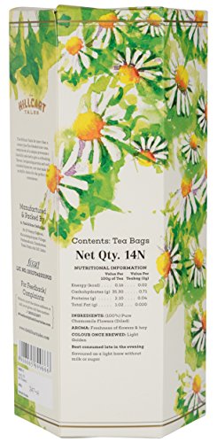 The Hillcart Tales Celestial Chamomile Rich Infusion Herbal Tea, (14 Teabags)