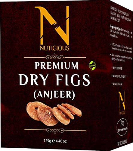 NUTICIOUS Dry Figs Anjeer(Dry FIgs ) 125 G Dryfruits & Berries,Diwali Gifts ,Diwali Offer ,Nuts