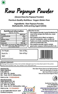 Saipro's  Eatery Harvest Raw Papaya Powder, 200 gm, Useful for Food| Great Tenderizer, Vegan, Gluten Free