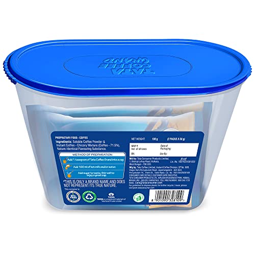 Tata Coffee Grand Instant Coffee, 50 g x 2 (Promo Pack) - ROI