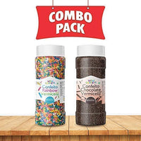 Wow Confetti™ Confeito Vermicelli Combo (Rainbow 125g & Chocolate 125g) (Sprinkles)