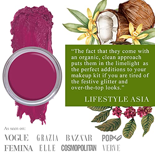 Daughter Earth 100% Vegan Lip and Cheek Tint (PinotNoir), Matte Finish, 4.5g - Wine