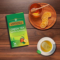 Twinings Green Tea Lemon & Honey, 100 Teabags, Green Tea, Sweet Honey & Tangy Lemon