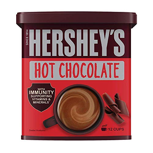 HERSHEY's Hot Chocolate Drink Powder Mix, Brown, Large, 250 g