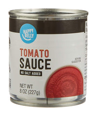 Happy Belly Tomato Sauce, No Salt Added, 8 Ounce