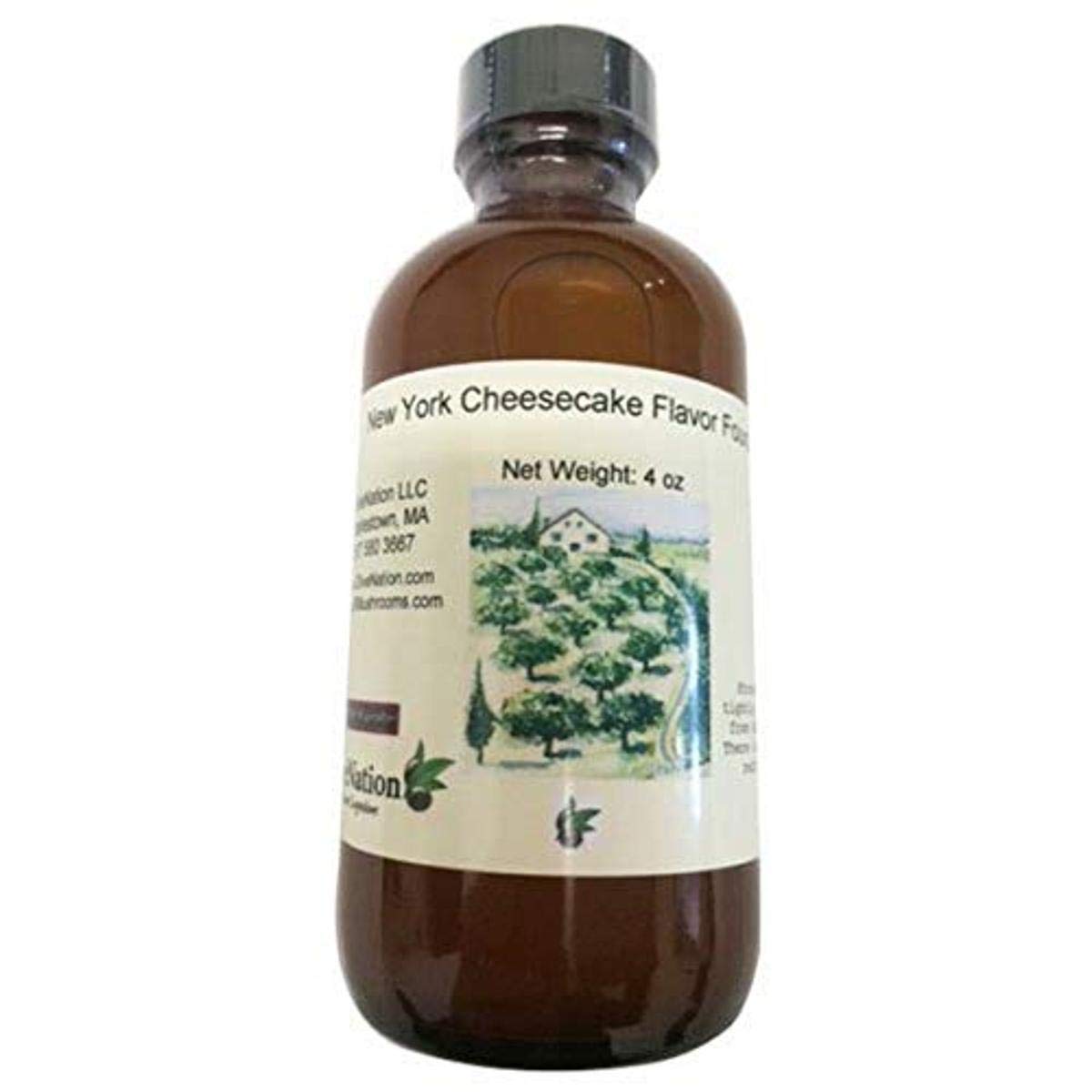 OliveNation NY Cheesecake Flavor Fountain, Rich, Creamy Cheesecake Flavoring for Beverages, Ice Cream, Frozen Treats, Soda, Baked Goods, Sugar Free, Gluten Free - 8 ounces