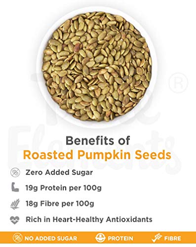 True Elements Roasted Pumpkin Seeds 250g - Pumpkin Seeds for Eating | Diet Snacks | Immunity Booster Seeds