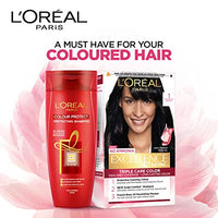 L'Oreal Paris Excellence Crème Conditioning Hair Color, 172g with 50g - 1 Black (Pack Of 2)