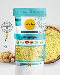 Let's  Try Sev Bhujia -| Made with Pure Groundnut Oil | Snack without Palm Oil | No additives & Preservatives | 100% Natural Indian Authentic Taste | 250gm